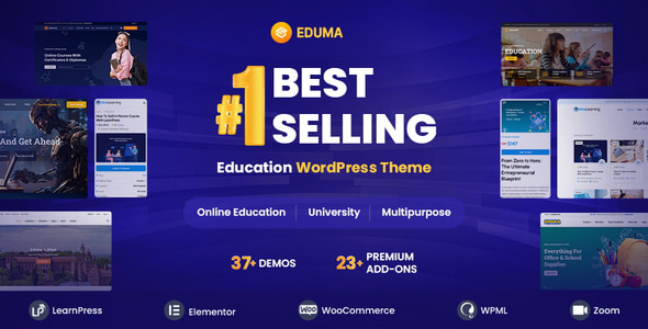 Eduma – A powerful and feature-rich WordPress theme for educational websites.